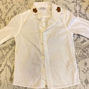 D&G KIDS crowns-embroidered long sleeves shirt(2)